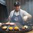 Flipping burgers at Butantan food park