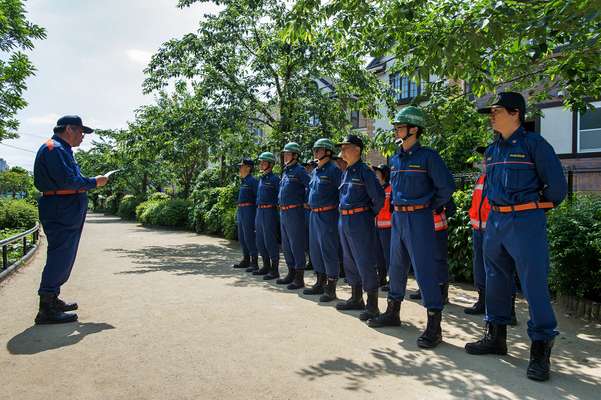 Roll call for the volunteer firefighters