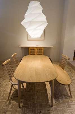 Kinoe dining set by Ibuki Kaiyama for Hida Sangyo