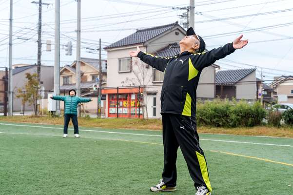 Morning exercise is a part of everyday life in Japan