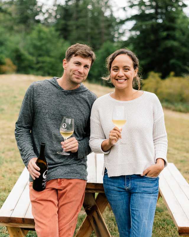 Wes and Tera Landman, co-owners of Orcas Island Winery 