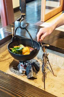 ‘Inoshishi nabe’ (boar hotpot) at Furari