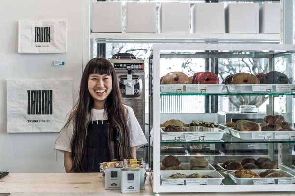 Locally made snacks and drinks in the hotel shop