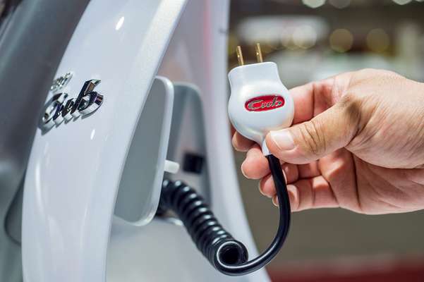 The EV-Cub plugs into a normal household socket