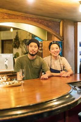 Shigeki, left, and Haruka Ikezaki at Alpes 