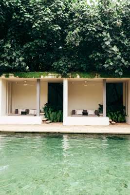 The pool at the Amangalla,  a luxury hotel in a 17th-century building in Galle