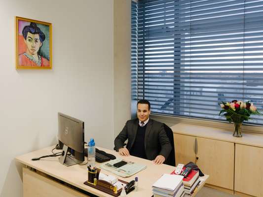 Head of digital media Adhwan Alahmari in his office