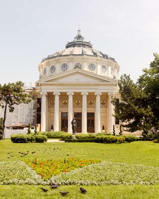 Neoclassic façade of the Athenaeum