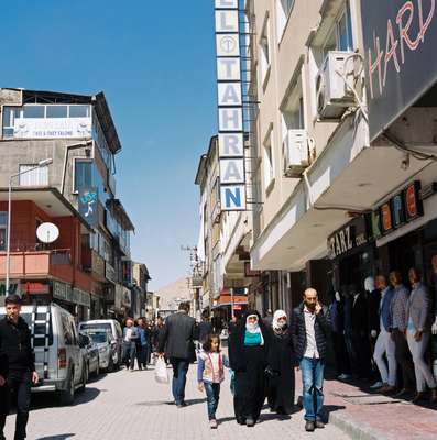 Shopping streets in the city