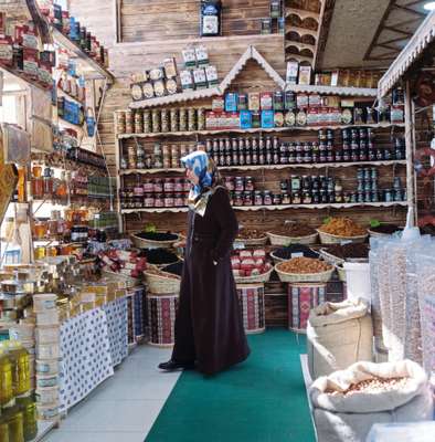 Mirvan shop catering to Iranian visitors