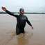 Strel in the Amazon in Peru at the start of his swim down the 5,268km river  