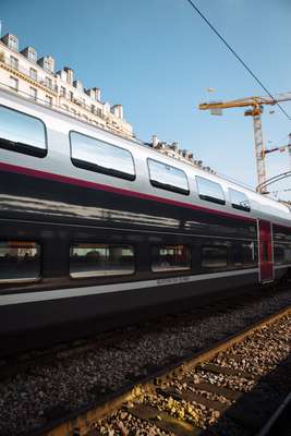 Sleek and beautiful TGV to Frankfurt