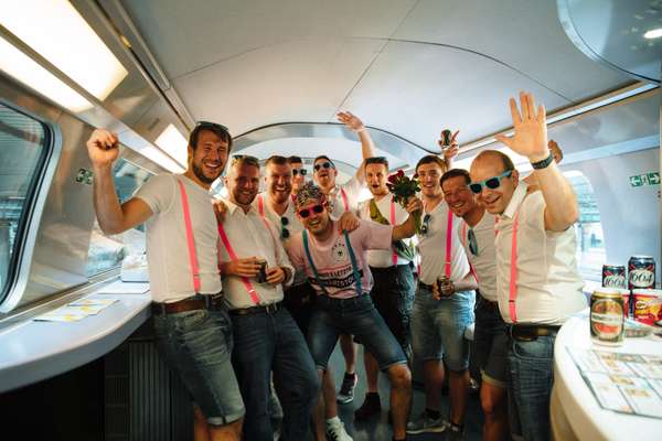 Paris to Frankfurt: German stag party bringing a touch of class to the trip