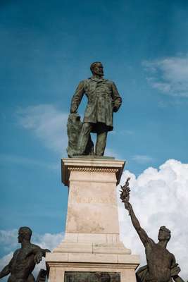 Statue of Gábor Baross, father of Hungary’s railways