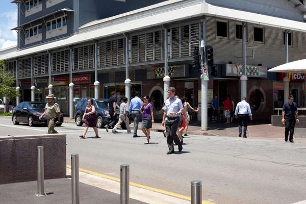 Knuckey and Smith Streets in central Darwin