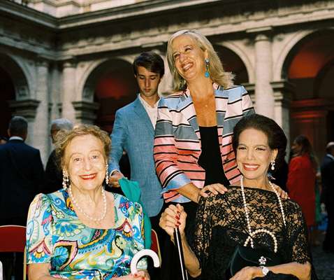 (From left) Princess Elettra Marconi, Alessandra Necci and Countess Marisela Federici 