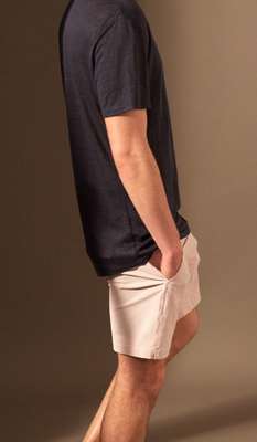 T-shirt and swimshorts by Onia.