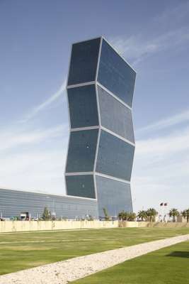 The Zigzag, one of dozens of oddly-shaped new buildings being erected in Doha