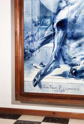 One of the numerous tile paintings displayed at Royal Delft