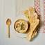 Baked vacherin with garlic and wine, and fennel and thyme crispbreads