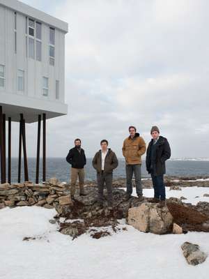 Architects who worked on the inn (left to right): Kingman Brewster, Joseph Kellner, Eric Ratkowski and Nick Herder
