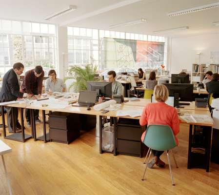 The London studios with over a dozen young international architects