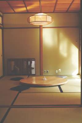 Traditional tatami mat rooms, overlooking the gardens