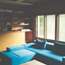 Yanagihara’s upstairs office space, complete with turquoise sofa