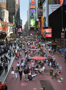 Times Square, in 2009, after Gehl