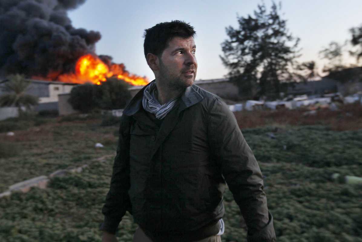 Photographer  Chris Hondros, two days before he was killed