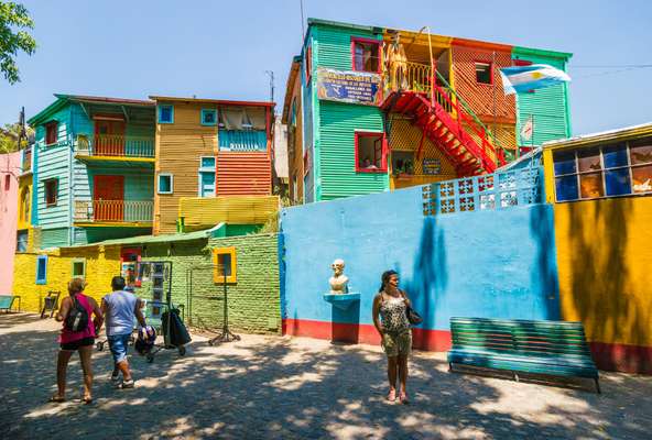 Exploring the La Boca neighbourhood 