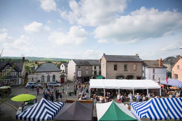 Hay-on-Wye town centre during the 2016 festival 