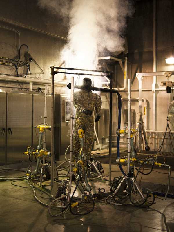 Aftermath of a fire test