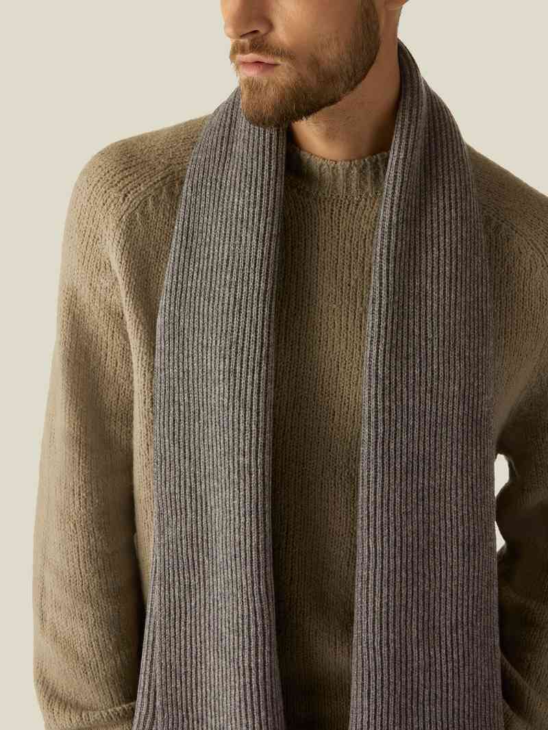 Cashmere ribbed scarf, Monocle own label