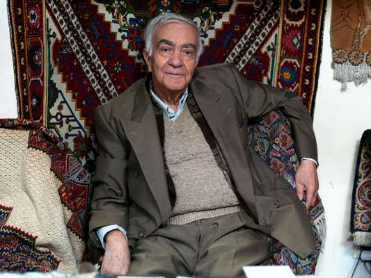 Hossein Soleimani, 87, has worked in the bazaar for half a century 