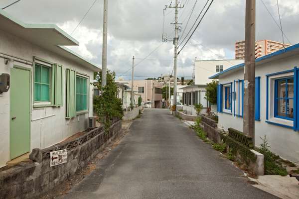 Street in the Minato-gawa area of Okinawa