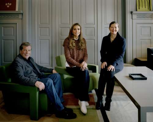 Anders Landström, owner Jeanette Mix and Ilse Crawford 