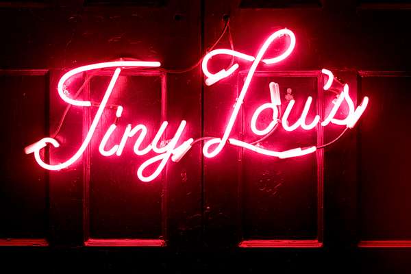 Signage at Tiny Lou’s 