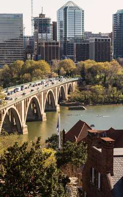 View from Georgetown University’s ramparts 