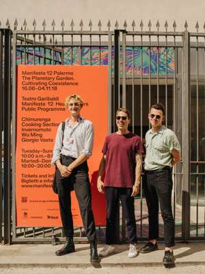 (Left to right) Manifesta’s Max Bouwhuis, Giovanni Mazzola and Jeroen de Smalen