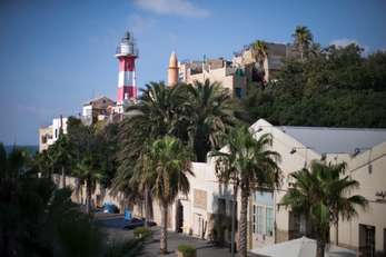 Street near i24 studios in Jaffa 