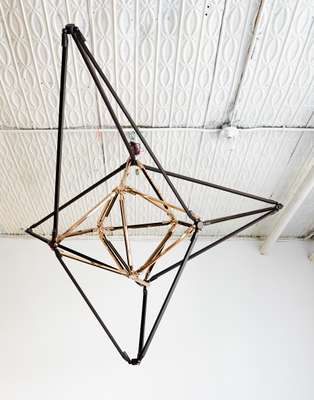 Brittain’s brass chandelier; Shy series
