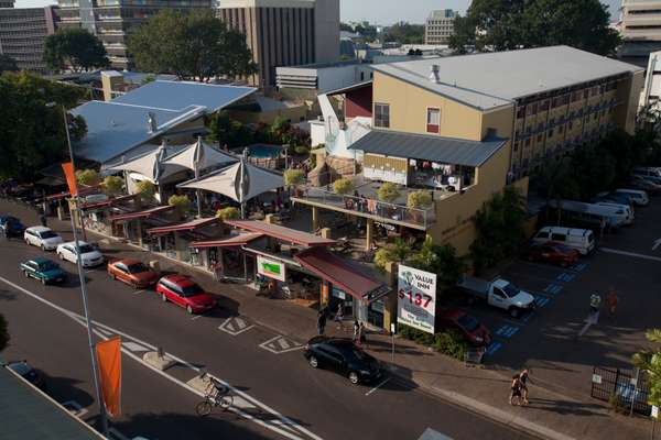 Melaleuca On Mitchell, a hostel which, at $137 per night, is more “flash-packer” than backpacker.