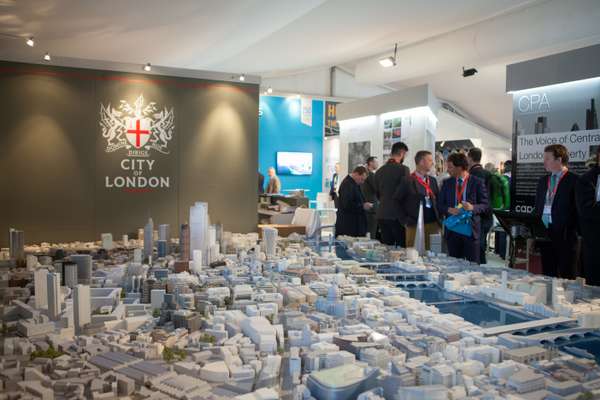 The London Stand takes up prime real estate at Mipim