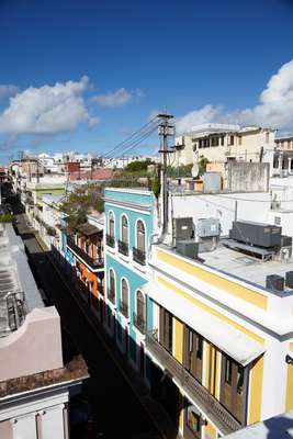 The colourful buildings in Old San Juan