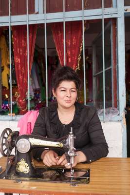 Seamstress, Kashgar Sunday Bazaar 