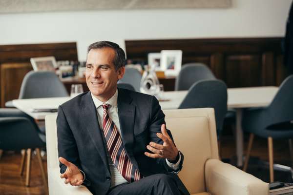 Garcetti discusses his record