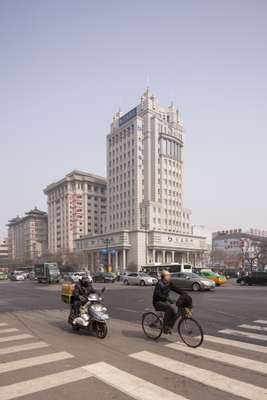 A busy crossroads in the Xi’an Hi-Tech Development Zone