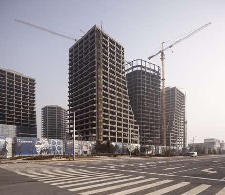 One of many construction sites at the International Trade and Logistics Park