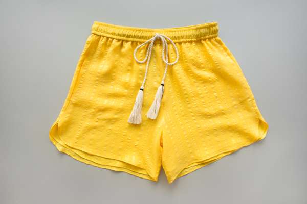 Shorts made of Soufli silk